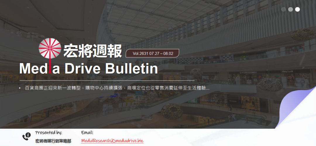 2026第31週：百貨商圈再定義，走向複合式生活場域